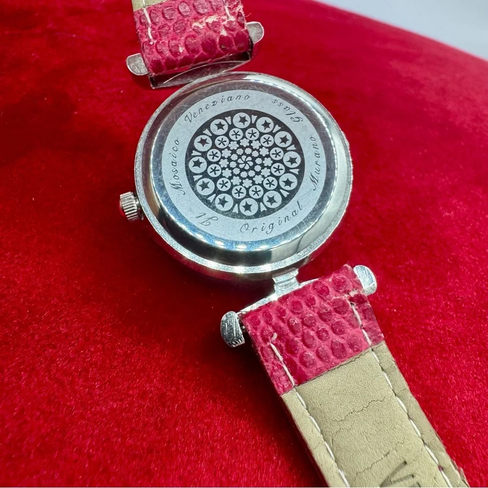 Vintage Murano Glass Millefiori Women’s Quartz‎ Watch Italian Art Glass Dial